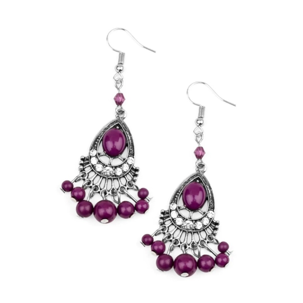 Floating On HEIR Purple Earrings